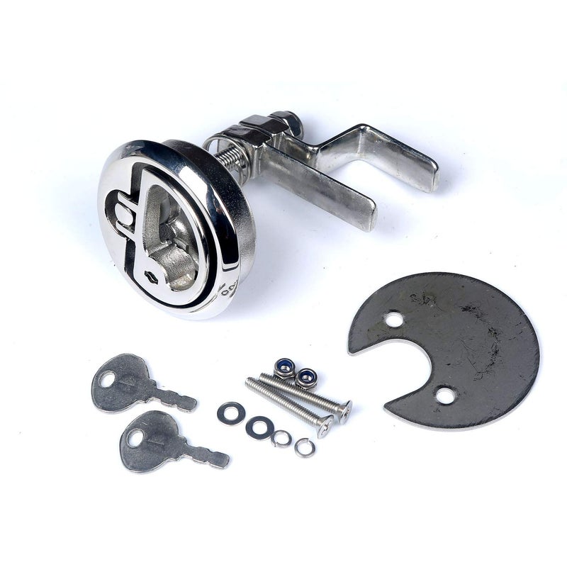 MX 2" Boat Latches Stainless Steel,Flush Pull Latch Lift Handle Locking Style - Image 1
